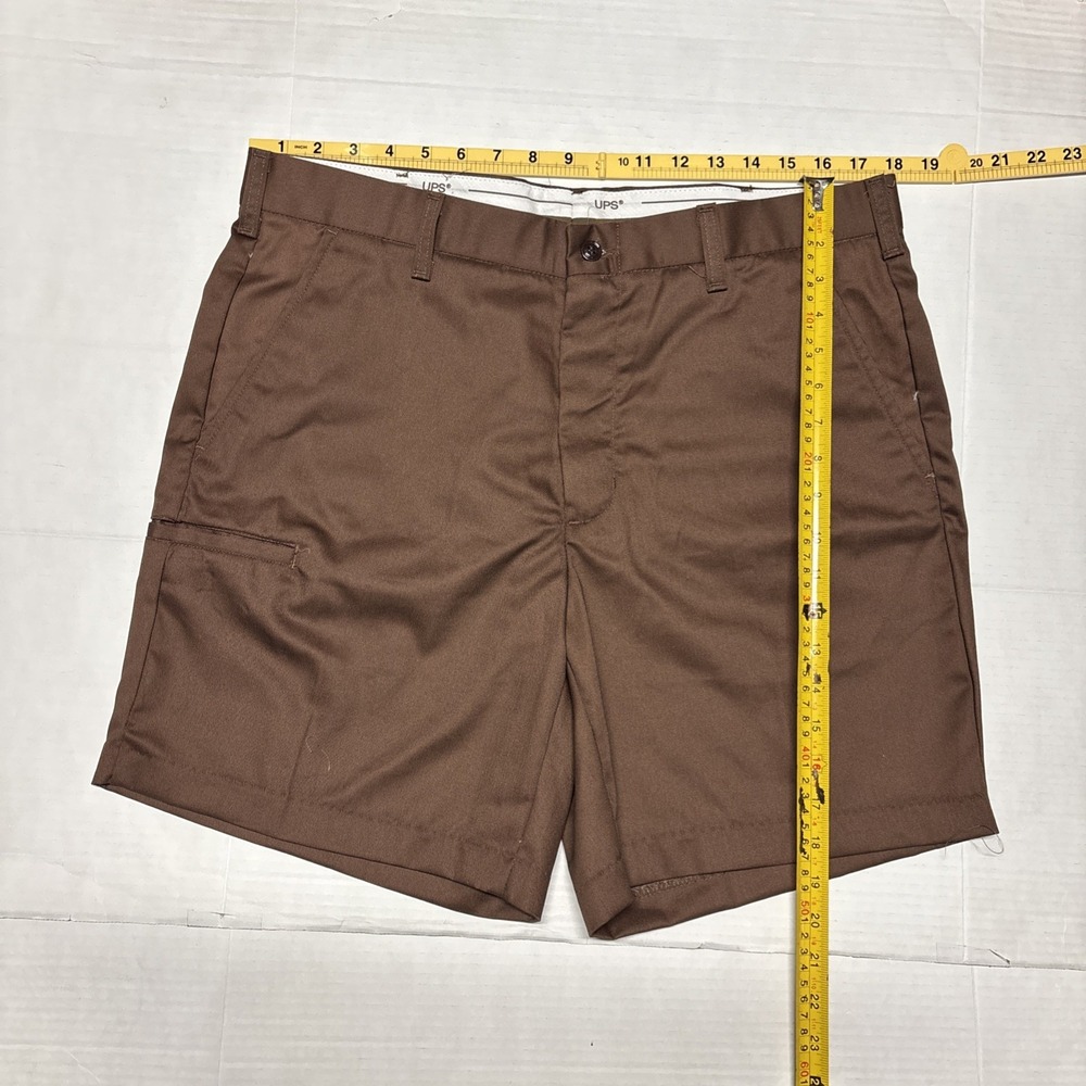 WearGuard Men's Brown Work Shorts Size 36 7" Inseam 65% Polyester 35%Cotton - Picture 2 of 8